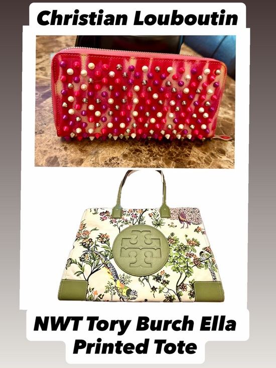Christian Louboutin & Tory Burch Handbags - 🥰♥️Christian Louboutin & Tory Burch Ella Tote ♥️🥰